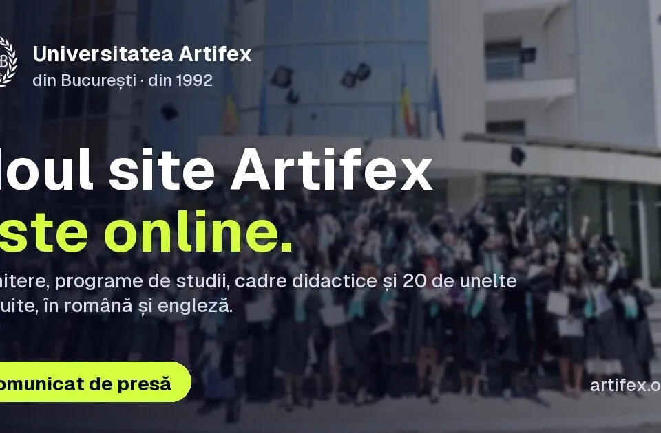 Universitatea ARTIFEX din București – noul website oficial este online